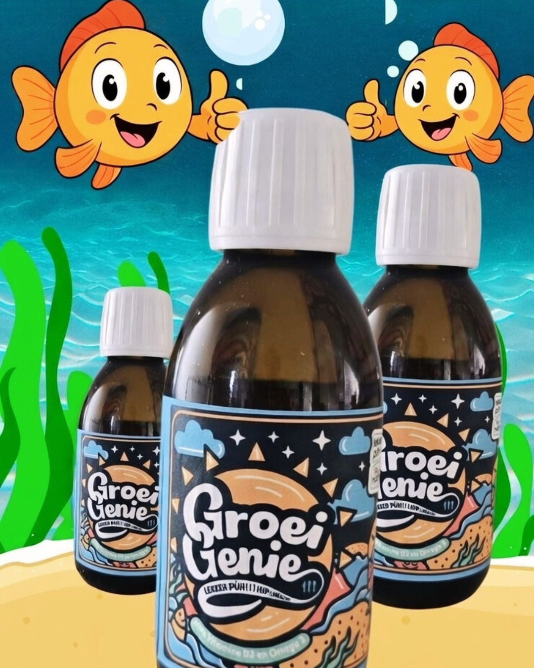 GroeiGenie Omega-3 + Vitamine D3 – 150 ml